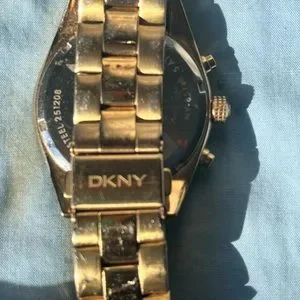 DKNY Gold finish watch. Mother of pearl dial face. Gently used. Accessories | Dkny Gold Finish Watch Mother Of Pearl Dial  main image 4
